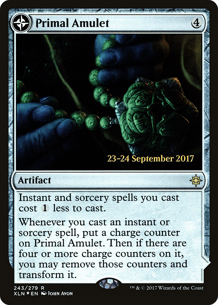 Primal Amulet (PRE-243S) [Ixalan Promos] Foil