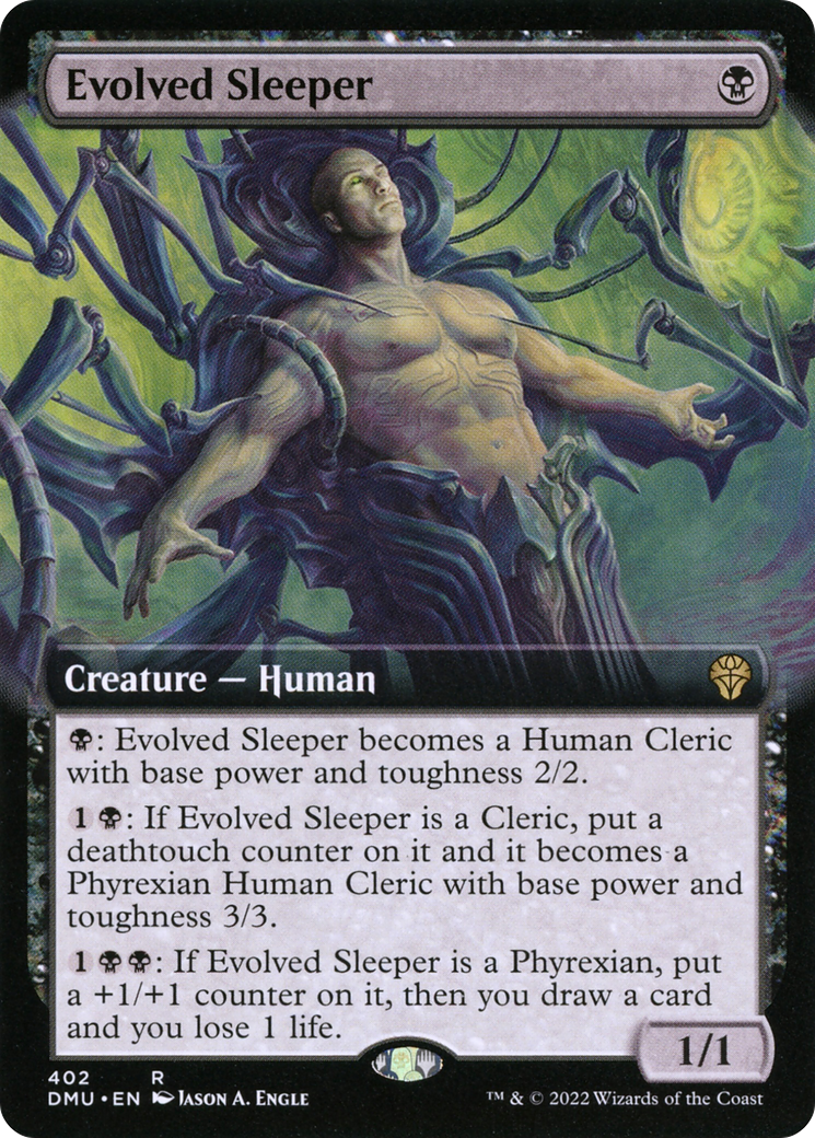 Evolved Sleeper (Extended Art) (DMU-402) [Dominaria United]