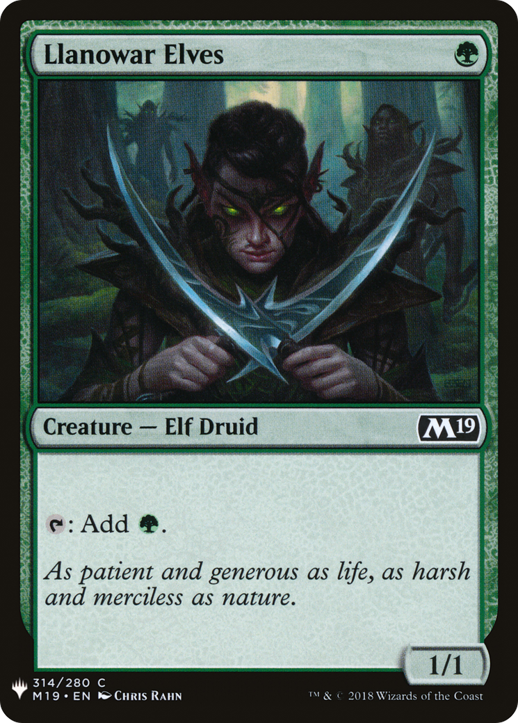 Llanowar Elves (LIST-M19-314) [The List]