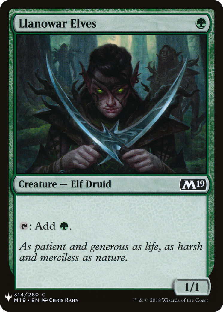 Llanowar Elves (LIST-M19-314) [The List]