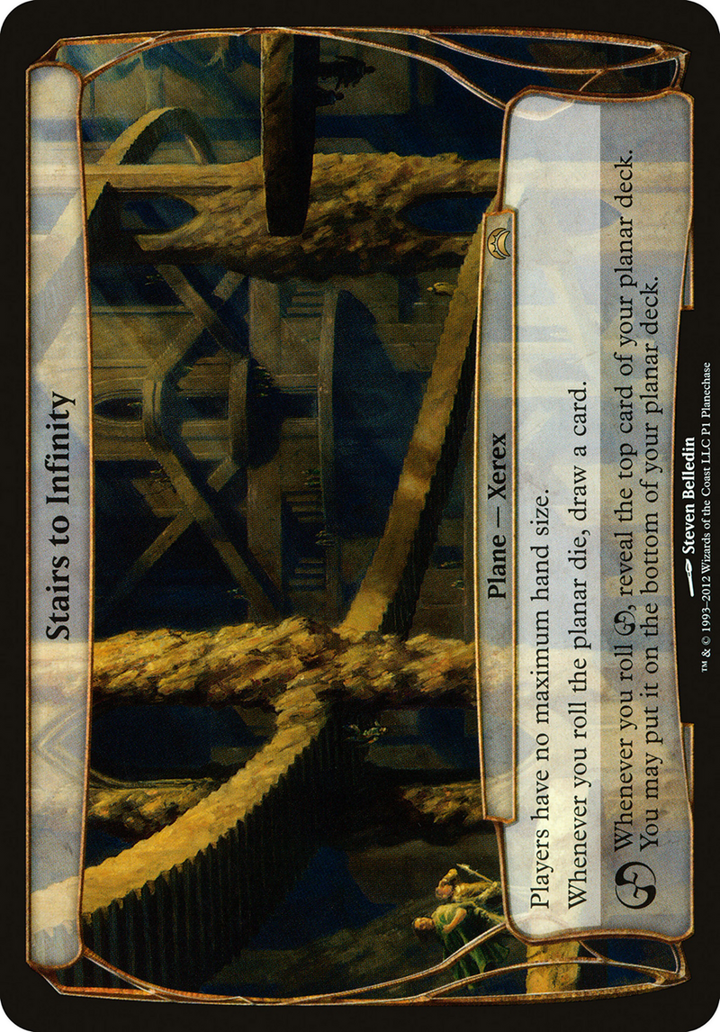 Stairs to Infinity (Release Event Promo) (OVER-0P1) [Planechase Promos]