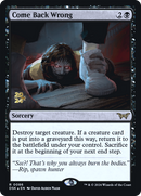 Come Back Wrong (PRE-86S) [Duskmourn: House of Horror Promos] Foil