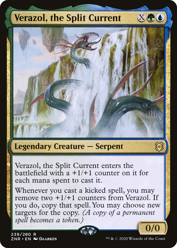 Verazol, the Split Current (PPZNR-239P) [Zendikar Rising Promos] Foil