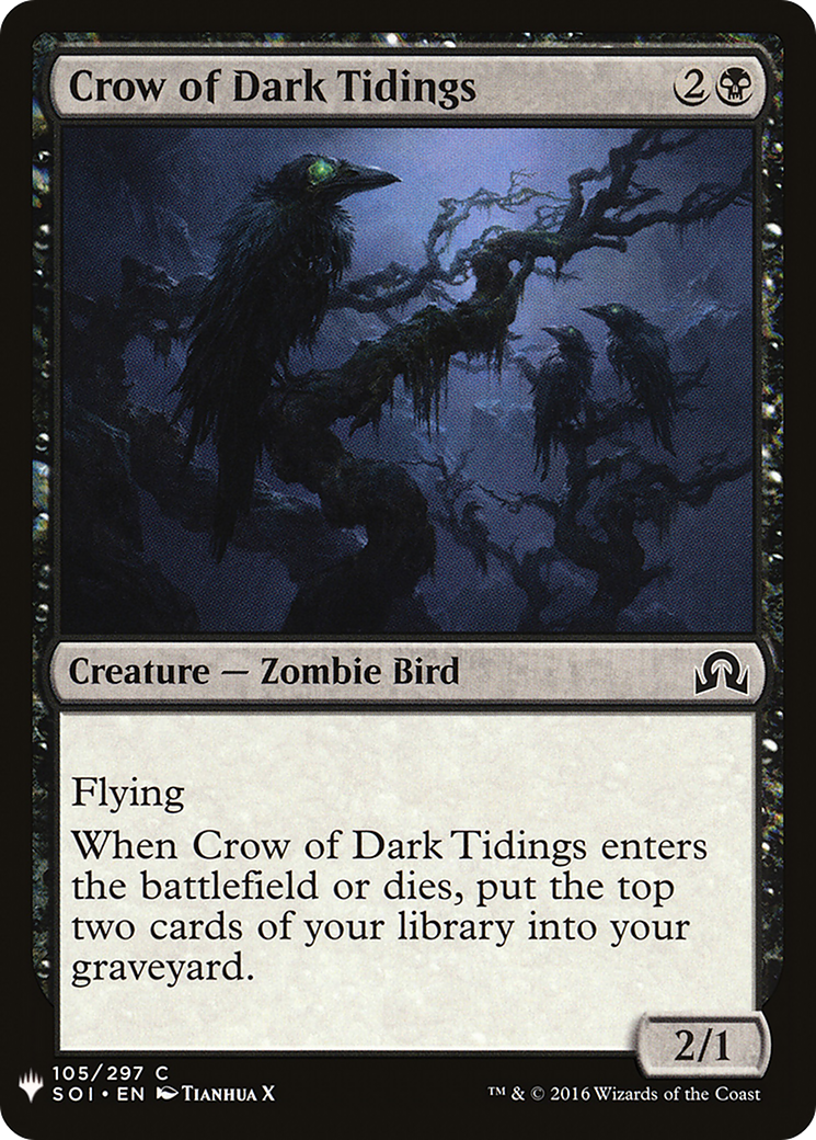 Crow of Dark Tidings (LIST-SOI-105) [The List]