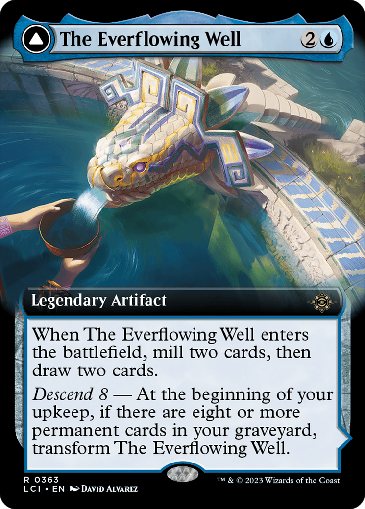 The Everflowing Well // The Myriad Pools (LCI-363) [The Lost Caverns of Ixalan]: (Extended Art)