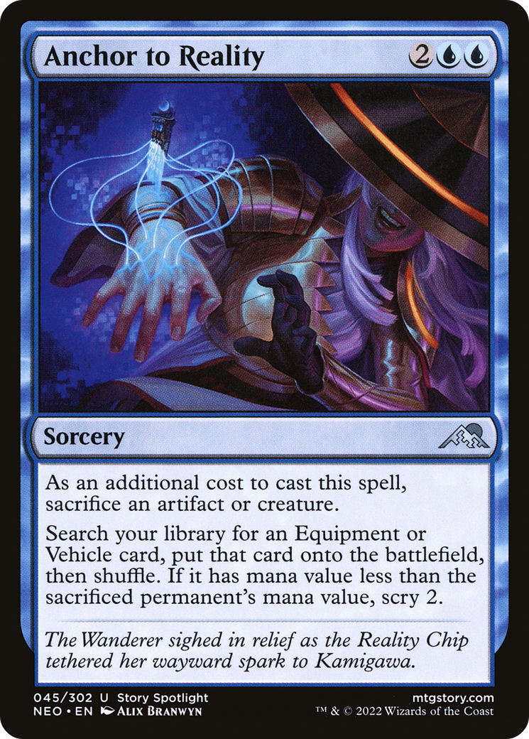 Anchor to Reality (NEO-045) [Kamigawa: Neon Dynasty] Foil