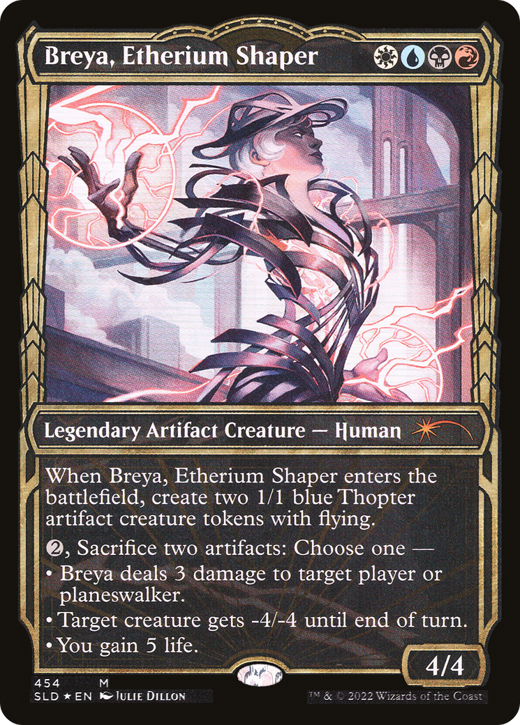 Breya, Etherium Shaper (Gilded Foil) (SLD-454) (Showcase) [Secret Lair Drop] Foil