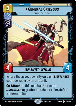 General Grievous - Trophy Collector (034/257) [Twilight of the Republic] Foil