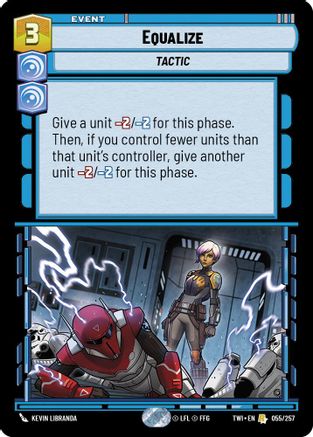Equalize (055/257) [Twilight of the Republic] Foil