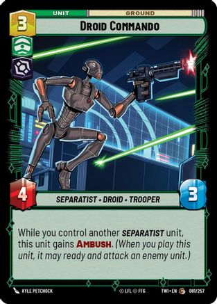 Droid Commando (081/257) [Twilight of the Republic] Foil