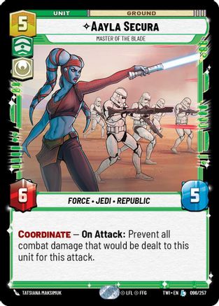 Aayla Secura - Master of the Blade (096/257) [Twilight of the Republic] Foil