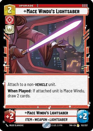 Mace Windu's Lightsaber (152/257) [Twilight of the Republic] Foil