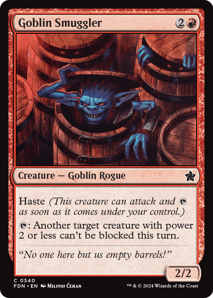 Goblin Smuggler (FDN-540) [Foundations]