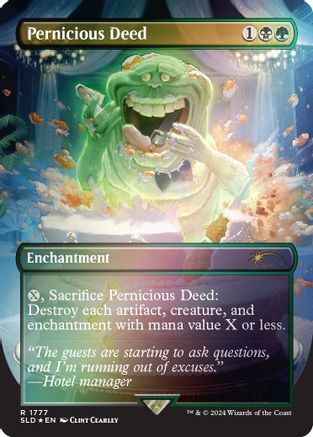 Pernicious Deed (Rainbow Foil) (SLD-1777) [Secret Lair Drop Series] Foil