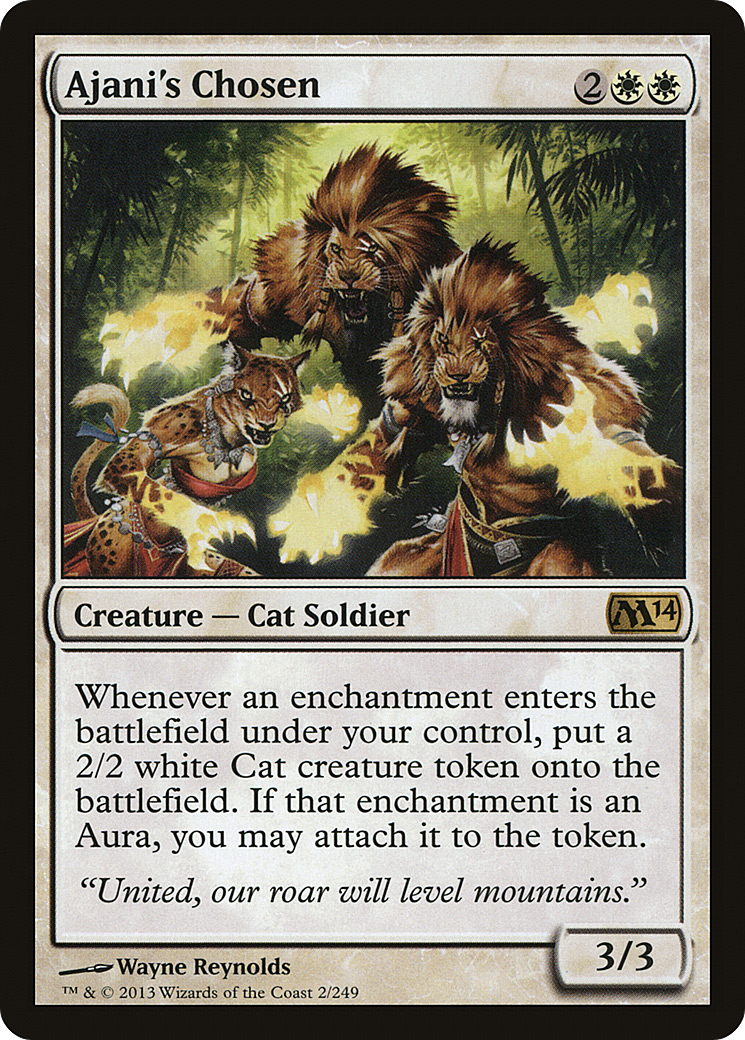 Ajani's Chosen (M14-002) [Magic 2014] Foil