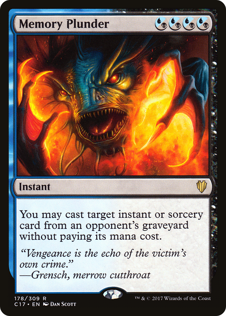 Memory Plunder (C17-178) [Commander 2017]