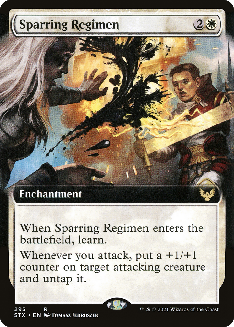 Sparring Regimen (Extended Art) (STX-293) [Strixhaven: School of Mages]