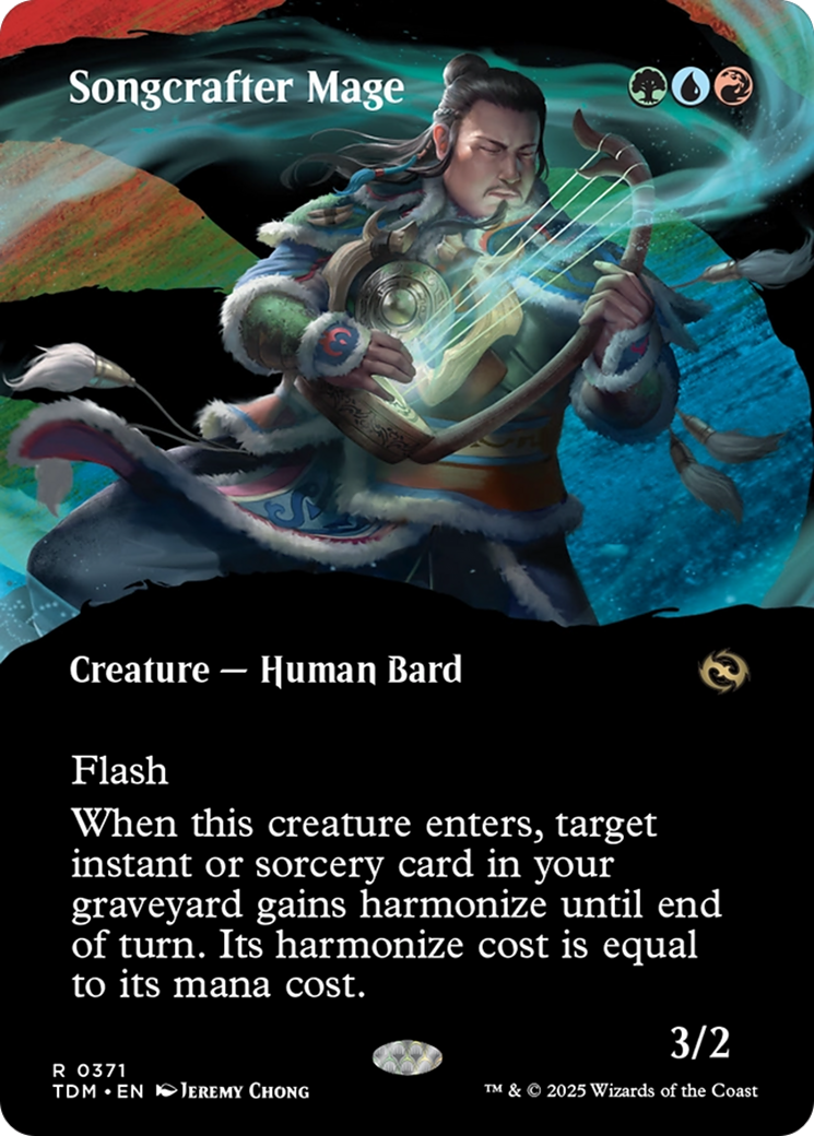 Songcrafter Mage (TDM-371) [Tarkir: Dragonstorm]: (Showcase) (Borderless)
