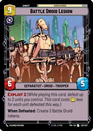 Battle Droid Legion (235/257) [Twilight of the Republic] Foil