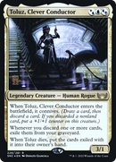 Toluz, Clever Conductor (PRE-228) [Streets of New Capenna Promos] Foil