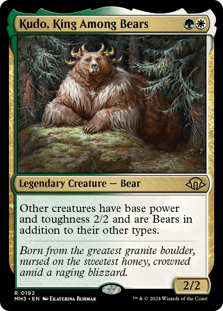 Kudo, King Among Bears (MH3-192) [Modern Horizons 3] Foil