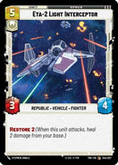 ETA-2 Light Interceptor (244/257) [Twilight of the Republic] Foil