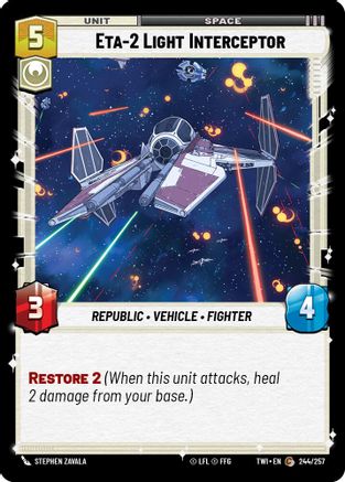 ETA-2 Light Interceptor (244/257) [Twilight of the Republic] Foil