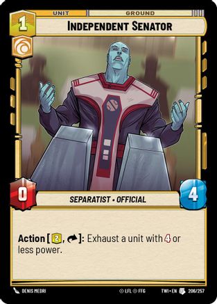 Independent Senator (206/257) [Twilight of the Republic] Foil