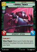 Admiral Trench - Holding the Line (086/257) [Twilight of the Republic] Foil