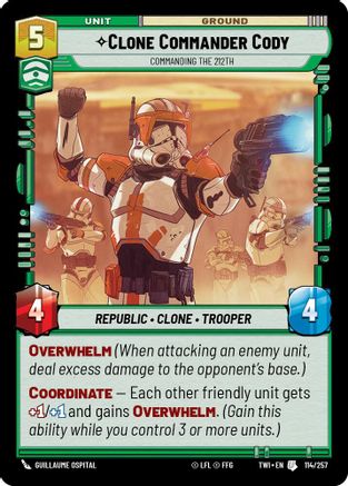 Clone Commander Cody - Commanding the 212th (114/257) [Twilight of the Republic] Foil