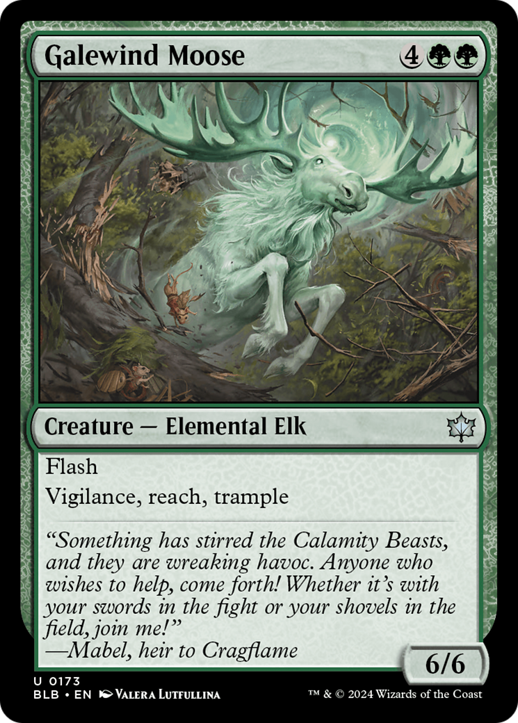 Galewind Moose (BLB-173) [Bloomburrow] Foil