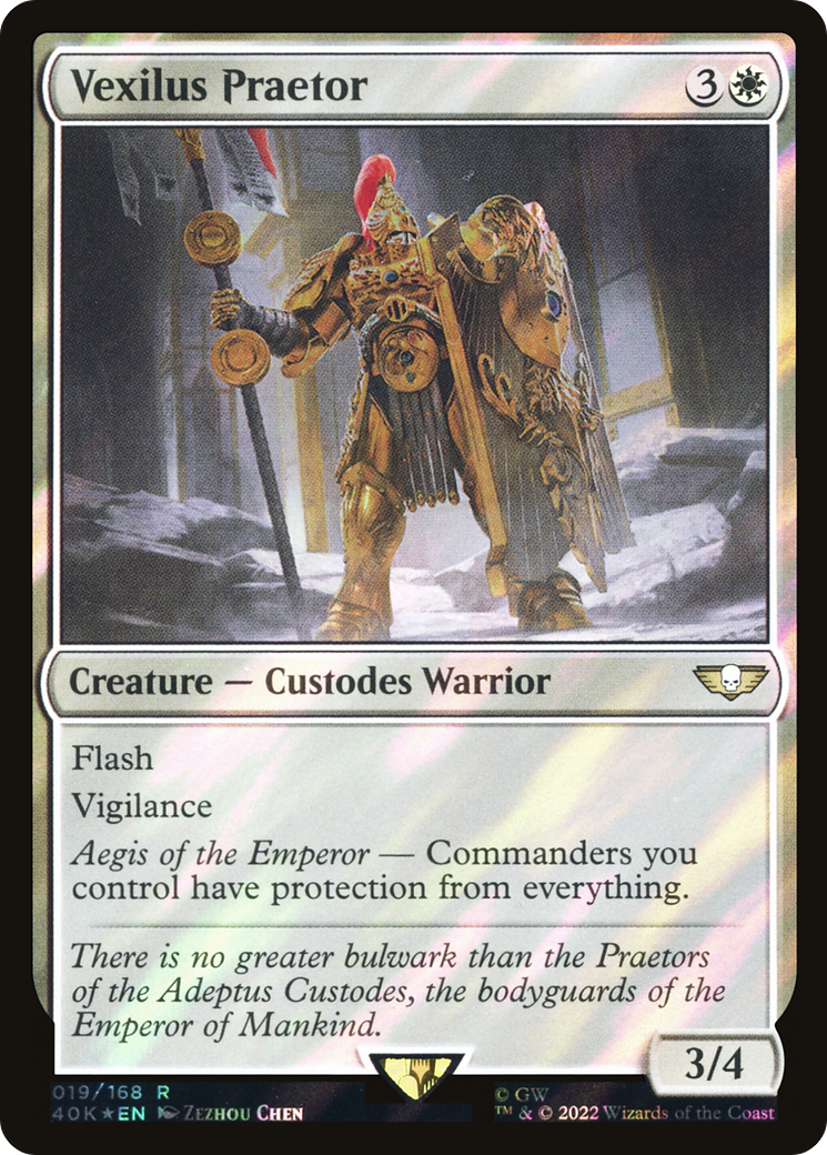 Vexilus Praetor (Surge Foil) (40K-019) [Warhammer 40,000 Commander] Foil