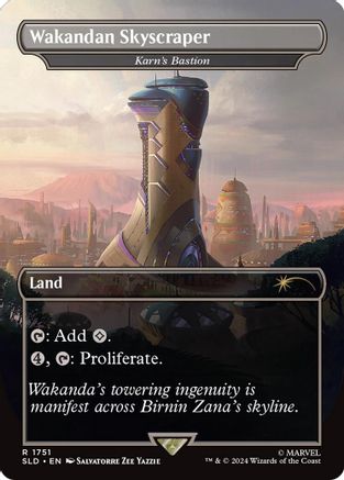 Wakandan Skyscraper - Karn's Bastion (Rainbow Foil) (SLD-1751) [Secret Lair Drop] Foil