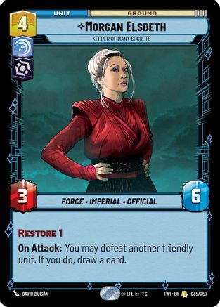 Morgan Elsbeth - Keeper of Many Secrets (035/257) [Twilight of the Republic] Foil