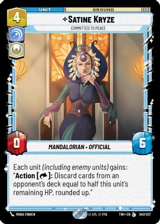 Satine Kryze - Committed to Peace (047/257) [Twilight of the Republic] Foil