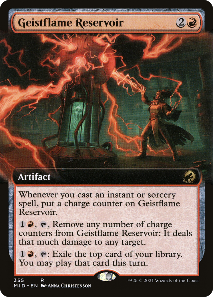 Geistflame Reservoir (Extended Art) (MID-355) [Innistrad: Midnight Hunt]