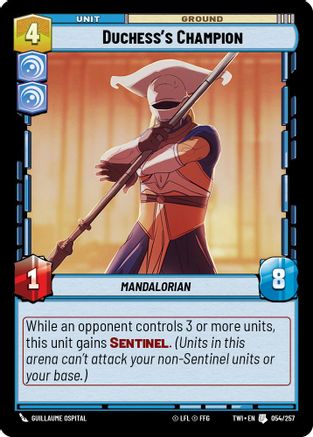 Duchess's Champion (054/257) [Twilight of the Republic] Foil