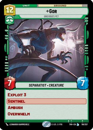 Gor - Grievous's Pet (118/257) [Twilight of the Republic] Foil