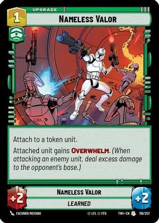 Nameless Valor (119/257) [Twilight of the Republic] Foil