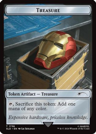 Treasure Token (1736) (Rainbow Foil) (SLD-1736) [Secret Lair Drop] Foil
