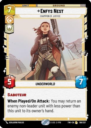 Enfys Nest - Champion of Justice (198/257) [Twilight of the Republic] Foil