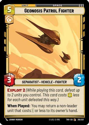 Geonosis Patrol Fighter (215/257) [Twilight of the Republic] Foil
