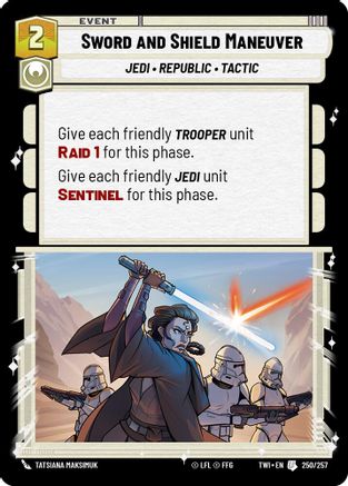 Sword and Shield Maneuver (250/257) [Twilight of the Republic] Foil