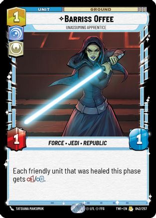 Barriss Offee - Unassuming Apprentice (042/257) [Twilight of the Republic] Foil