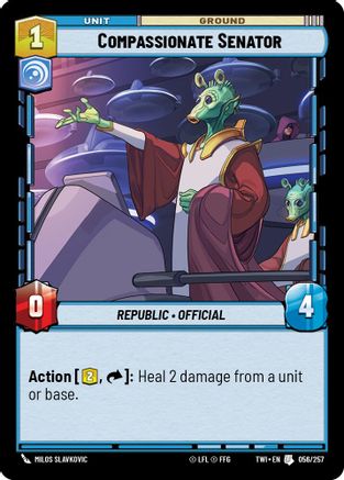 Compassionate Senator (056/257) [Twilight of the Republic] Foil