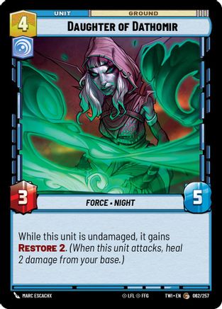 Daughter of Dathomir (062/257) [Twilight of the Republic] Foil