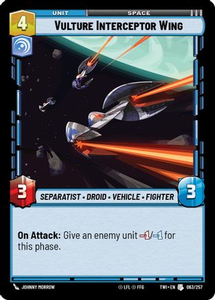 Vulture Interceptor Wing (063/257) [Twilight of the Republic] Foil