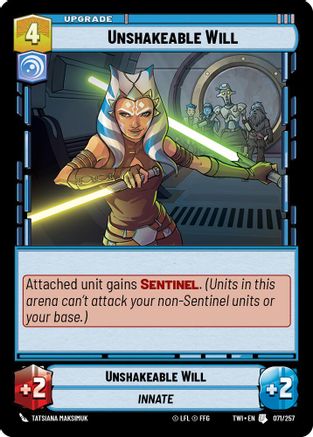 Unshakeable Will (071/257) [Twilight of the Republic] Foil