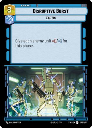 Disruptive Burst (075/257) [Twilight of the Republic] Foil