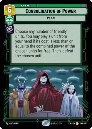 Consolidation of Power (089/257) [Twilight of the Republic] Foil